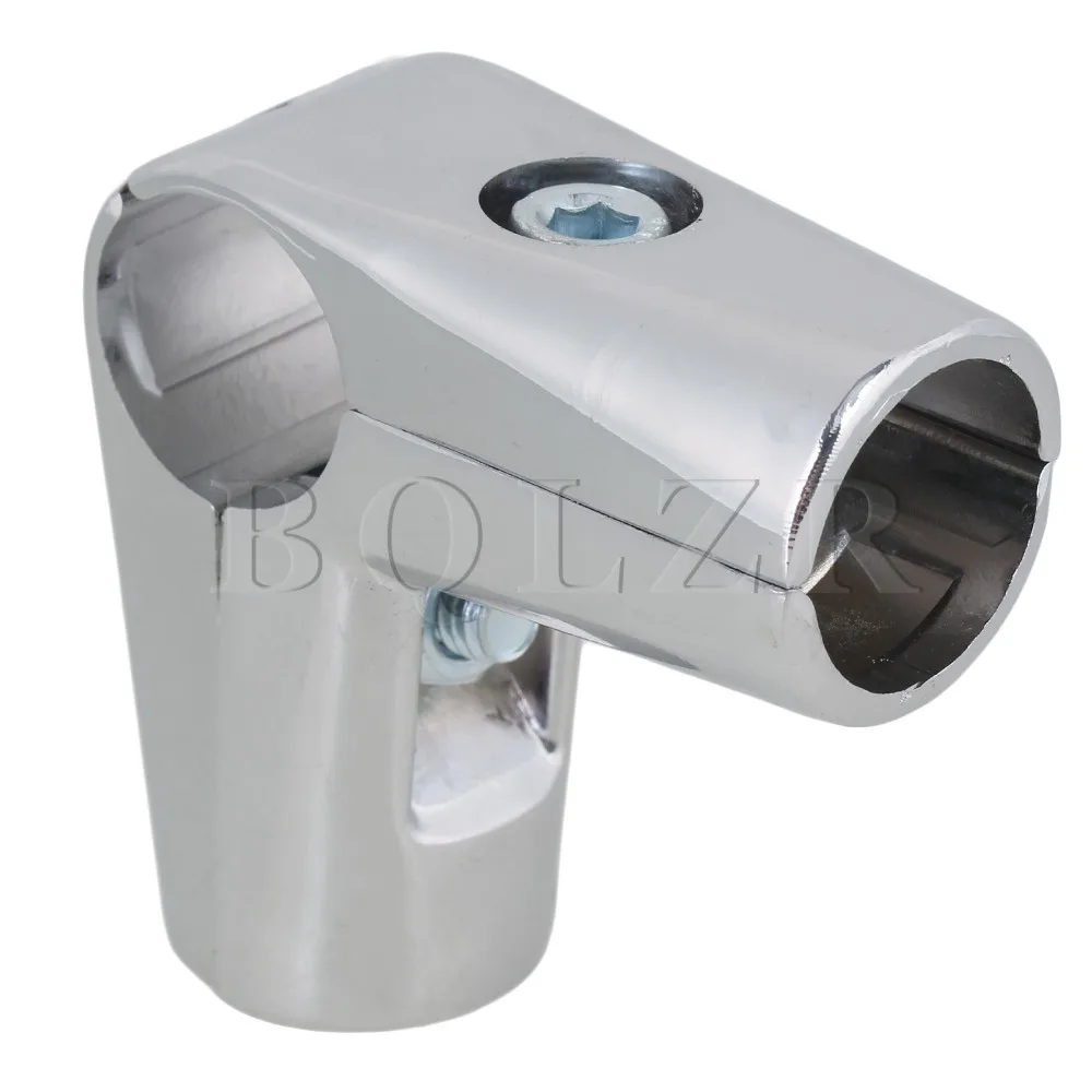 

BQLZR 25mm Display Rack Clamp Pipe Fittings Scaffold Elbow Tube Connector 3 Way Silver