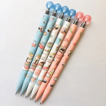 

3X Cute Kawaii Sushi Rice Press Automatic Mechanical Pencil Writing Drawing School Office Supply Student Stationery 0.5mm