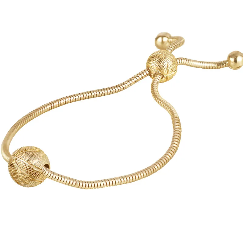 Золотой баскетбольный браслет Змеиный браслет спортивные регулируемые браслеты классические модные ювелирные изделия для женщин mujer подарки для валентинки