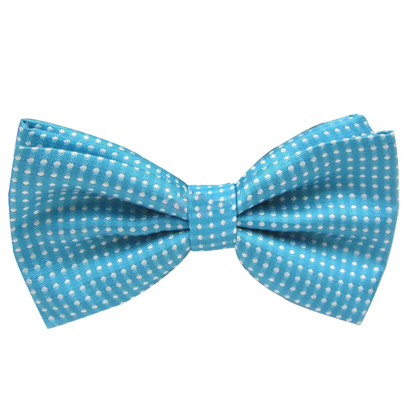 a06 sea blue Adult Галстук-бабочка для мужчин, Официальный галстук для мужчин, деловой Свадебный галстук-бабочка для маленьких мальчиков, мужская рубашка в горошек, подарок, PSJ0175 - Цвет: a06 sea blue Adult