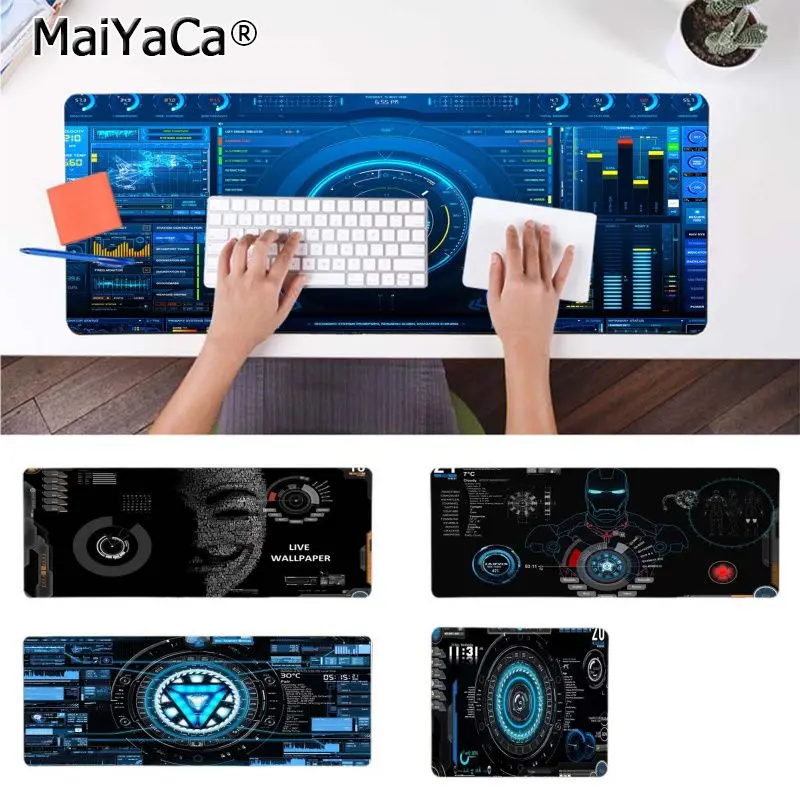 

MaiYaCa Non Slip PC dota LOL CSGO Live Windows Iron Man mouse pad gamer play mats Durable Rubber Mouse Mat Pad