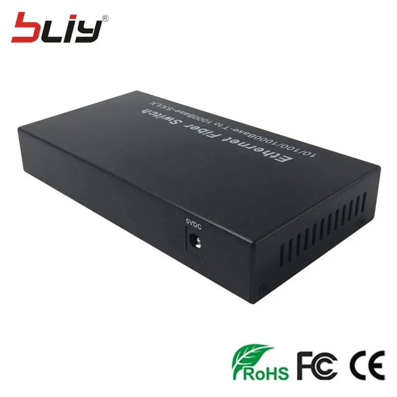 Bliy 4 гигабитный коммутатор poe медиаконвертер sfp plus poe оптоволоконный коммутатор производителей с 2 sfp портами и 4 poe портами FTTH