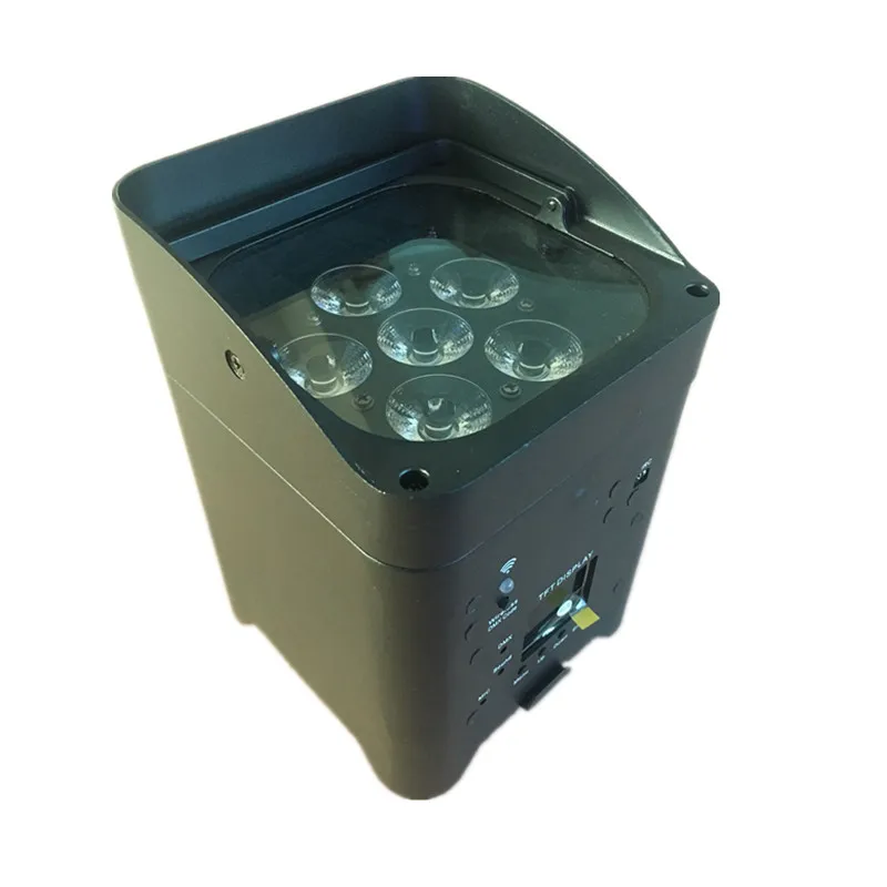 4pcs/lot new 6x18W 6 in 1 wireless led par can light with battery