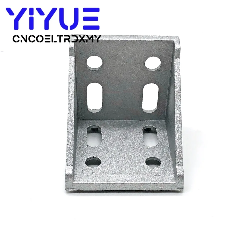 6060 Corner Fitting Angle 60x60 Decorative Brackets Aluminum Profile Accessories L Connector (3)