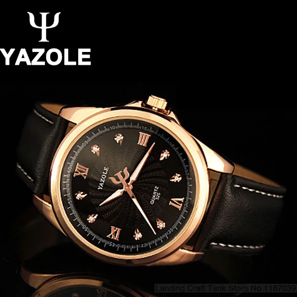 

YAZOLE 2017 Fashion Watch Men Top Brand Luxury Famous Wristwatch Male Clock Wrist Watch Diamond Quartz-Watch Relogio Masculino