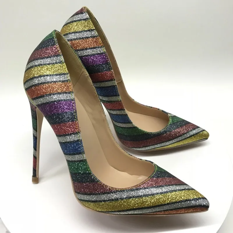 Chaussures Heel Tailles Bling Mode Heel Marque Femme Des Sandales Talons Mince Paillettes 44 Femmes Hauts 8cm Lady 10cm Heel De Sexe Stiletto Rayé 12cm Tissu Soirée Pompes Iqp5B