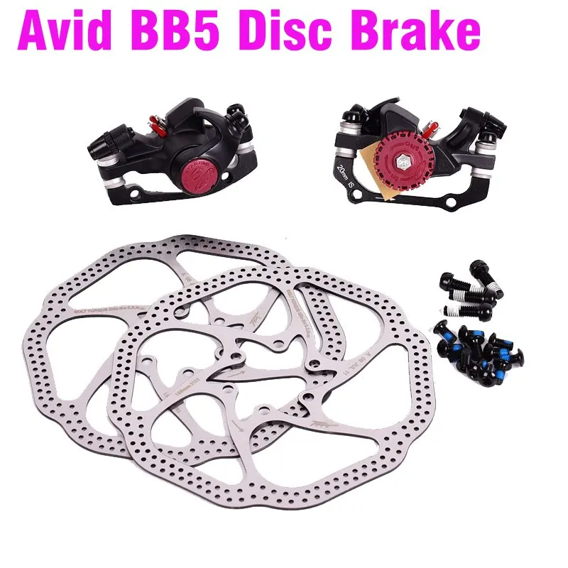 

Avid BB5 Bicycle Brake Caliper Disc FR5 Mountain MTB Bike Brakes pads Front Rear HS1 G3 160mm rotor different to BB7 parts