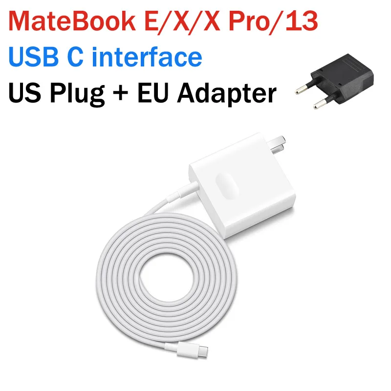 CP81 USB PD 65 Вт SuperCharge huawei MateBook X Pro D E адаптер питания MagicBook MateBook 13 зарядное устройство - Тип штекера: US Plug Add EU