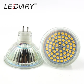 

LEDIARY Super Bright LED Cup Bulb/Lamp GU5.3 12V 60LED MR16 Spot Light SMD2835 Bulb Warm/Cold White Angle 120 Degrees