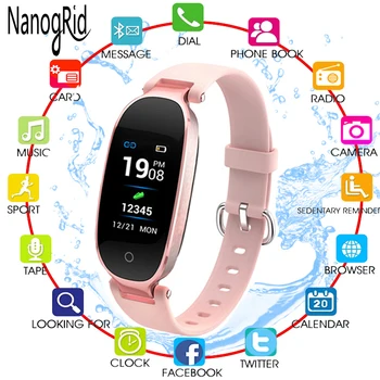 

Fashion men Smart Watch Color Screen Women Ladies Bracelet Heart Rate Sleep Monitoring Calorie Calculator Bluetooth Smart Band