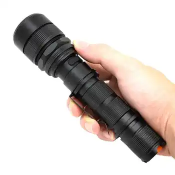 

5000lm XML L2 LED Flashlight USB Rechargeable Lamp 5-Mode Zoom Adjustable Focus Flashlight Pen Torch Light Lanterna by 18650