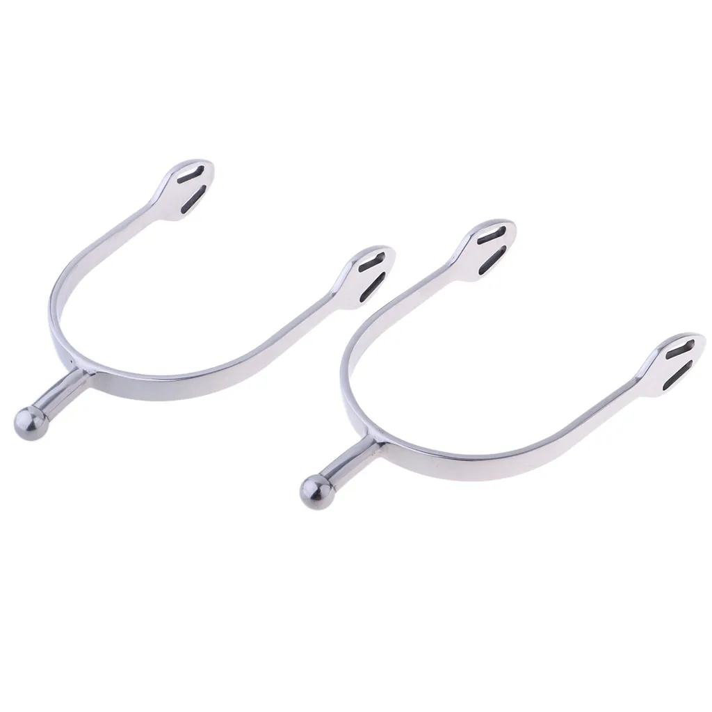 1 Pair Stainless Steel Horse Spurs Equestrian Horse Riding Spurs 14x8x2cm