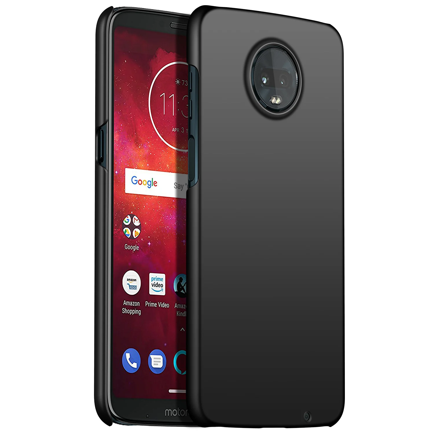 Для Motorola Moto Z3 Play Z2 Play чехол, ультратонкий минималистичный тонкий защитный чехол для телефона задняя крышка для Motorola Moto Z3 Play - Цвет: Black