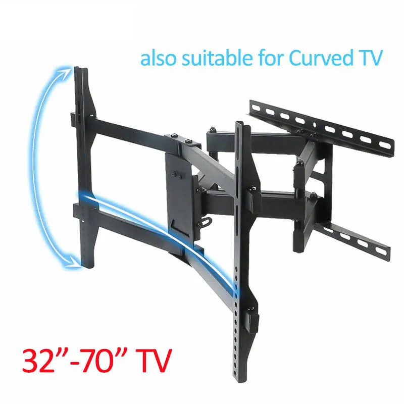 Best Price DL-D-Q164 30\-70\ 60\ VESA 600X400 45kg full motion 6 arm adjustable arm tv bracket Curved lcd wall mount led stand swivel Best Price DL-D-Q164 30\-70\ 60\ VESA 600X400 45kg full motion 6 arm adjustable arm tv bracket Curved lcd wall mount led stand swivel