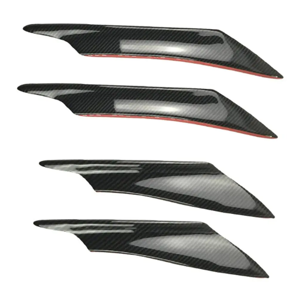 

4PCS Universal Air Knife Car Surround PP Front Bumper Spoiler Lip Professional Auto Parts