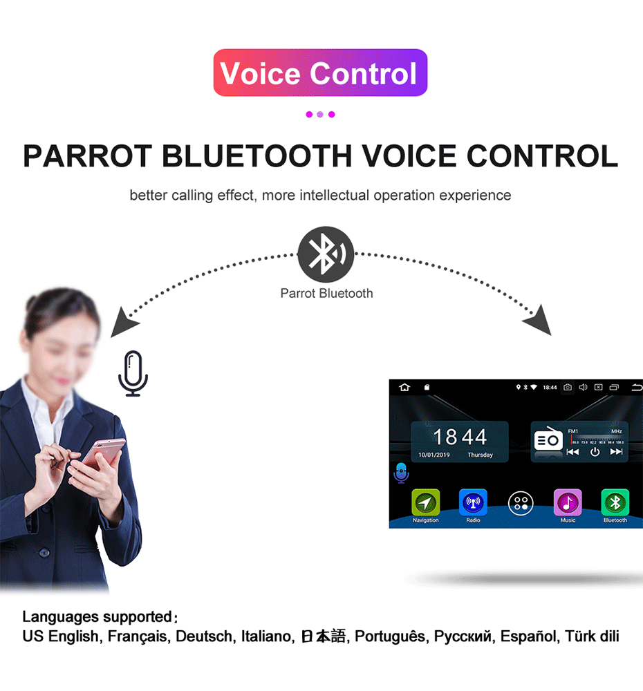 Top Isudar H80 Car Multimedia player Android 8.0 2 Din Autoradio For Peugeot 308/408 For Parrot Bluetooth Voice Control DSP GPS DVR 6