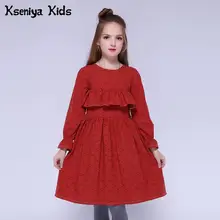 Kseniya Kids/Детские платья для девочек; хлопковые праздничные платья с рукавами-лепестками и цветочным узором для девочек в стиле Лолиты; весенне-осеннее платье для девочек