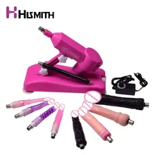 2018 New Arrival Noiseless Automatic Sex Machine Gun Love Machine with 8kinds Dildo Attachments Automatic Machine Stronger Power