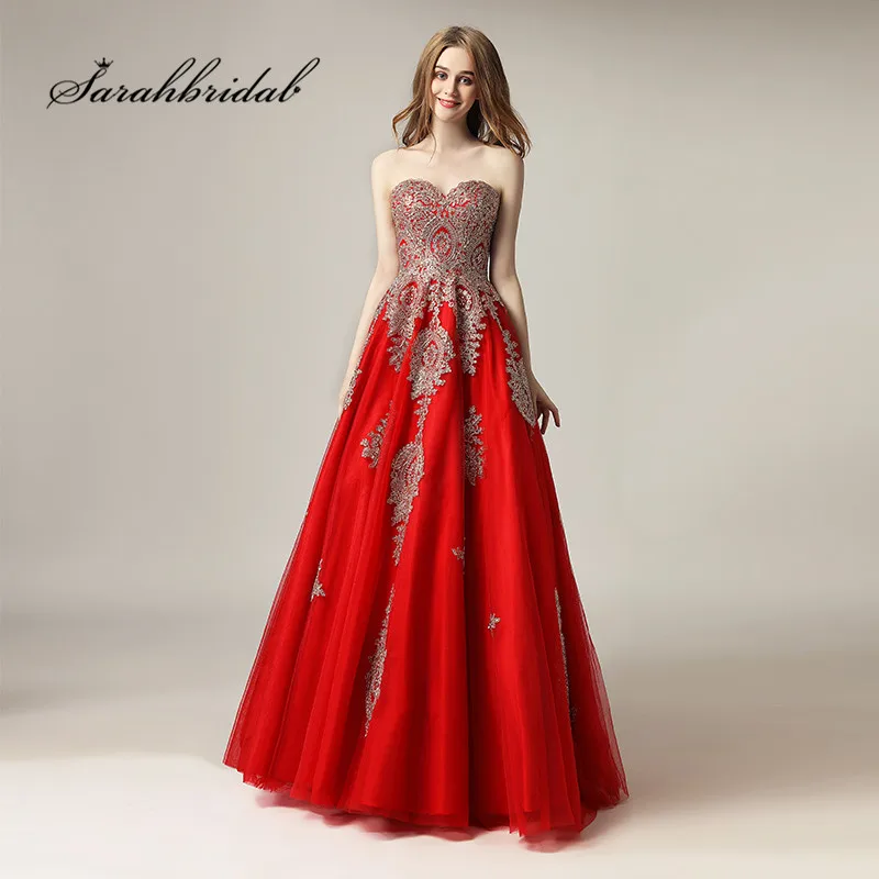 

High Quality Sexy Long Prom Dresses Tulle A-Line Appliques Strapless Floor Length Back Lace Celebrity Gowns Sleeveless Hot CC359