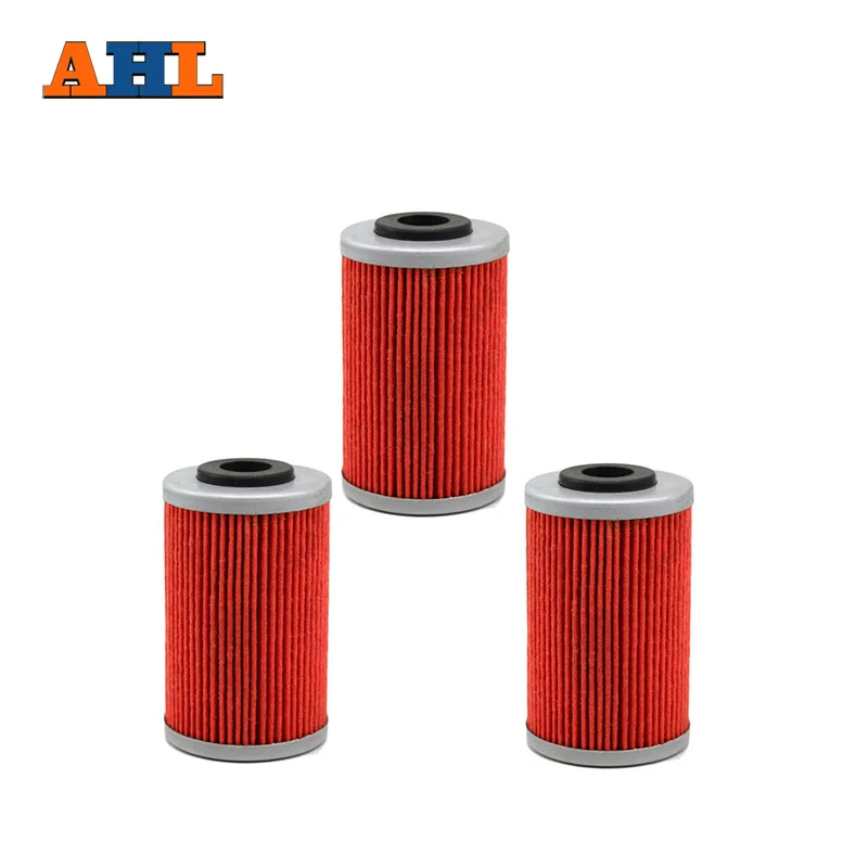 

AHL 3pcs High Performance Powersports Cartridge Oil Filter Grid for KTM 125 DUKE / 200 DUKE / 390 DUKE / DUKE R 690