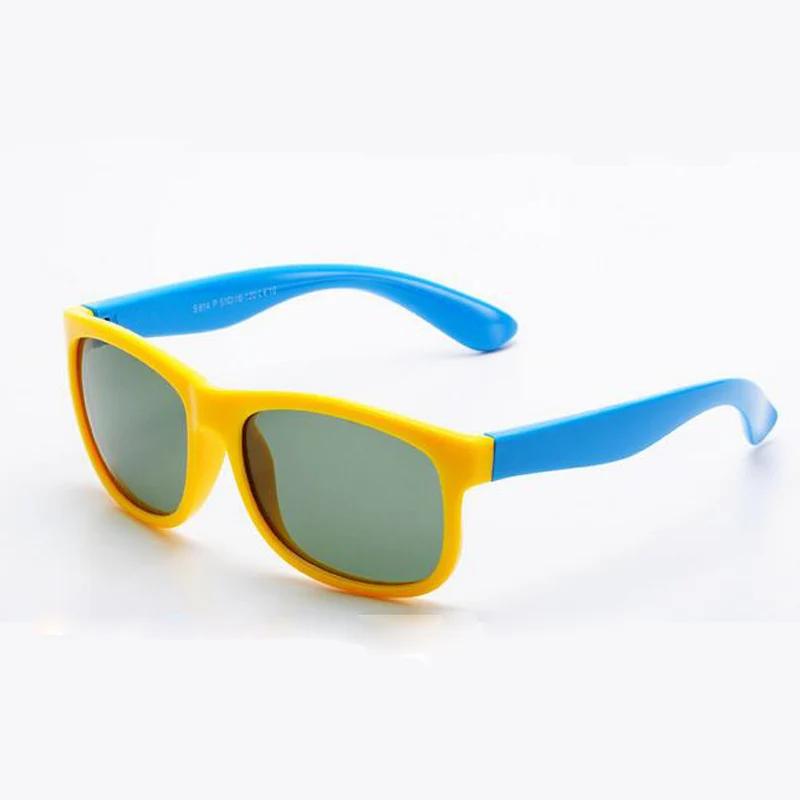 Модные детские солнцезащитные очки Силиконовые Детские защитная ткань, очки, солнцезащитные очки, модные TR90 Оттенки Óculos 814