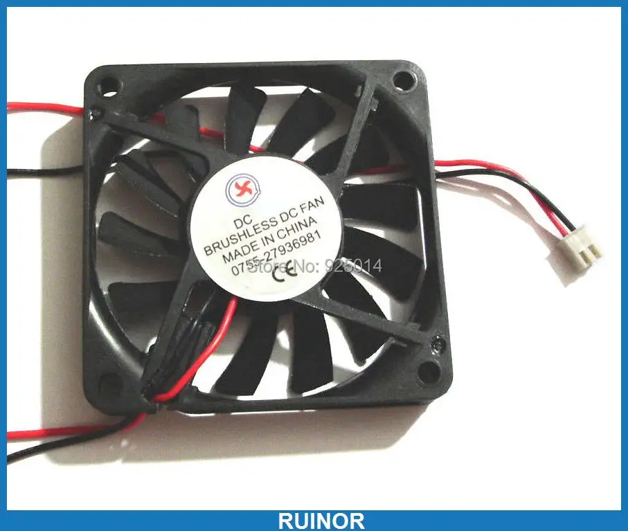 

10PCS 2 pin Cable Brushless Cooling Fan 5V Fans 70x70x10mm DC fans for Chassis