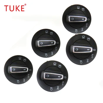 

TUKE Qty 5 AUTO Chrome Head Light Switch Control for VW GOLF 7 MK7 2013-2015 5GG 941 431 D 5GG941431D