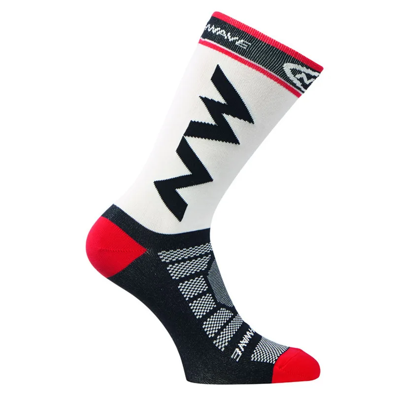 Новинка унисекс профессиональные брендовые дышащие спортивные носки для шоссейного велосипеда носки для спорта на открытом воздухе гоночные велосипедные носки - Цвет: White
