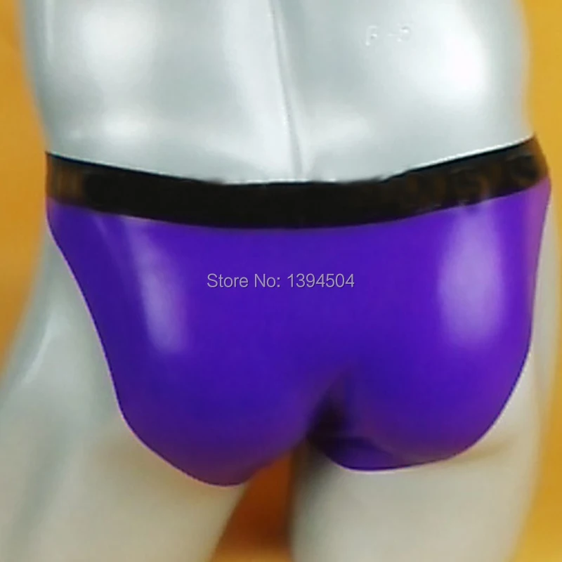 handmade Latex customize size men briefs Underwear Pants male Briefs Costumes