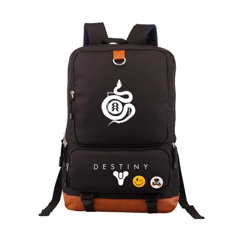 Горячая игра Destiny Железный баннер рюкзак черный школьные сумки Bookbag Косплей геймер Дети Подростки плечо ноутбук дорожные сумки подарок - Цвет: 043005