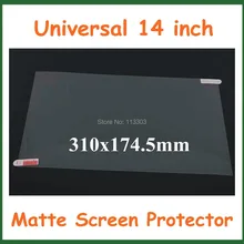 500 шт Универсальный антибликовый матовый протектор экрана 14 дюймов 1" Защитная пленка для монитора компьютера ноутбука 310x174,5 мм