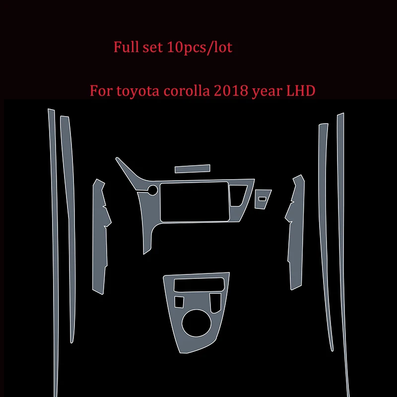 Наклейка для Toyota Corolla прозрачная защитная пленка из ТПУ наклейка s toyota Чехлы