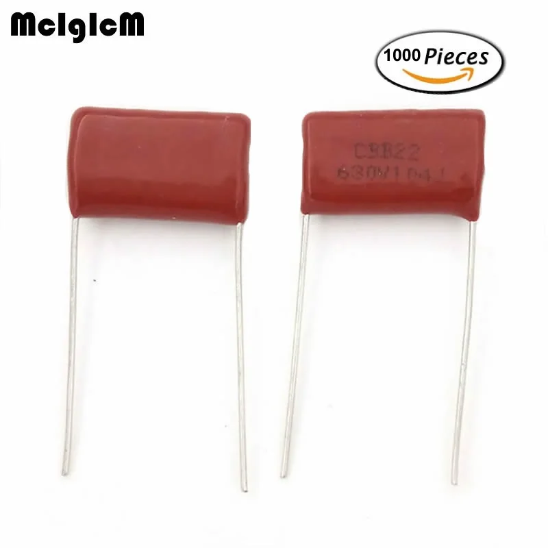 

MCIGICM 104 100nF 100V 250V 400V 630V CBB Polypropylene film capacitor pitch 5mm 7.5mm 10mm 15mm 100nF