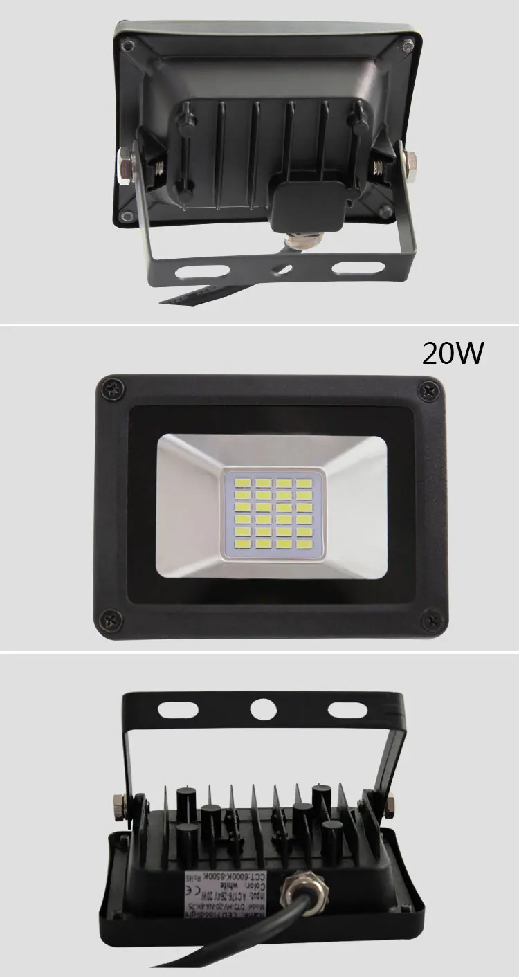 Светодиодный светильник 10 Вт 20 Вт 30 Вт 50 Вт ip65 водонепроницаемая лампа отражатель уличный наружный светильник ing проектор 176-264 в