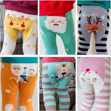 Штаны для девочек; осенние хлопковые леггинсы для маленьких девочек; дизайнерские детские брюки с рисунками животных; одежда для детей от 0 до 24 месяцев; аксессуары для детей