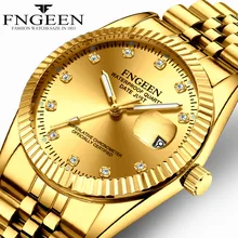 New Luxury Gold Diamond Watch Men Fashion Brand Sports Waterproof Men's Watch Full Steel Japan Quartz Wristwatches Gift For Wife New Luxury Gold Diamond Watch Men Fashion Brand Sports Waterproof Men's Watch Full Steel Japan Quartz Wristwatches Gift For Wife