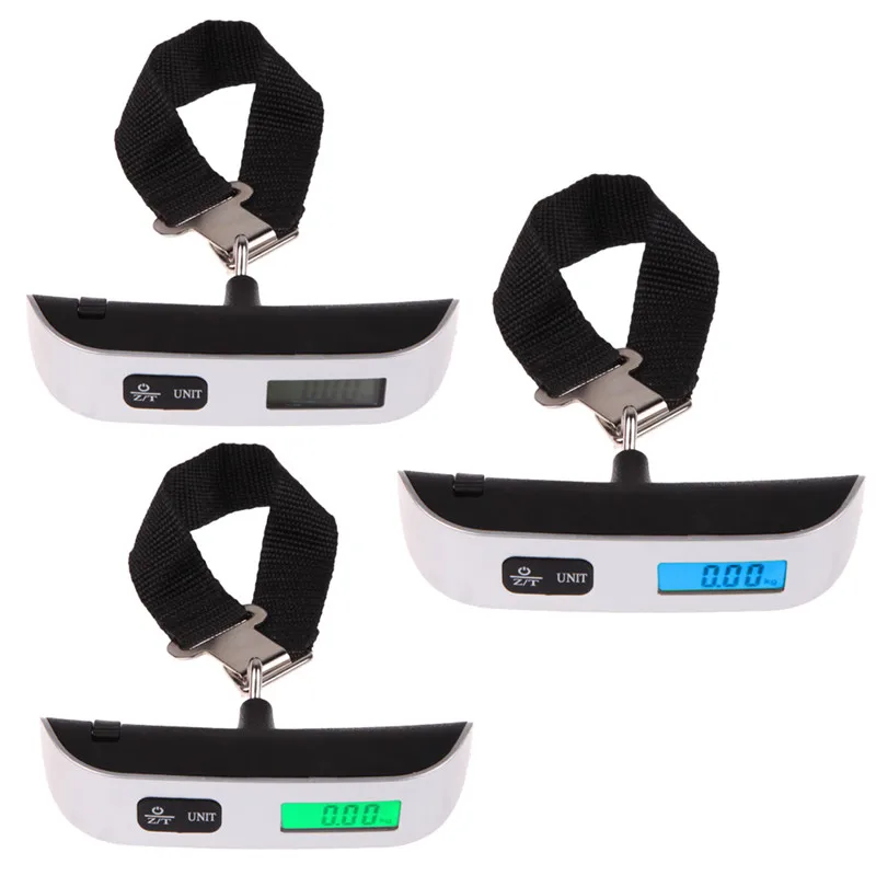 50kg 10g LCD Digital Electronic Scales Durable Pocket Portable Hand Held Hook Belt Luggage Hanging Scale