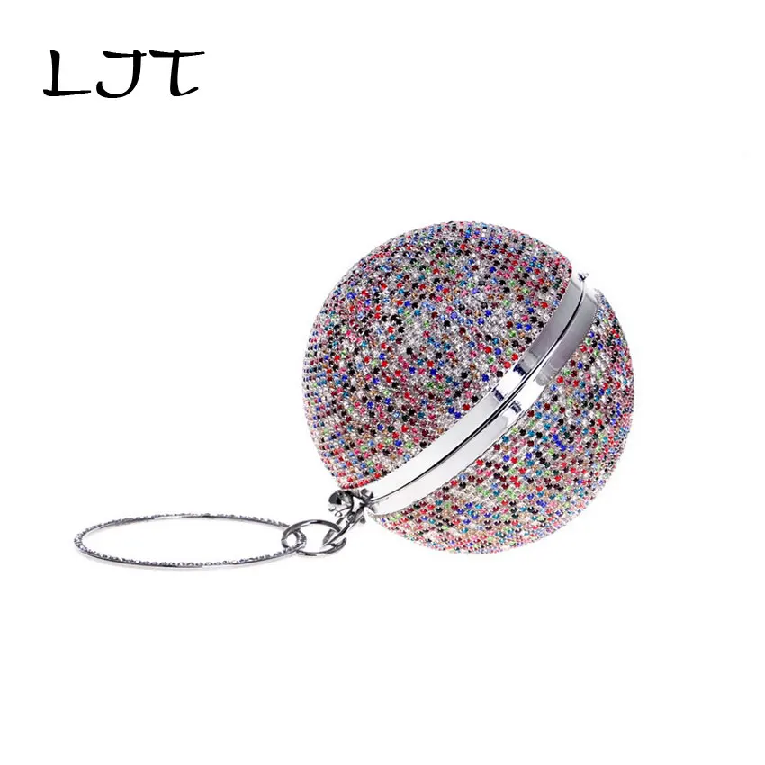 LJT новинка 2019 вечерние сумки клатчи с инкрустированным бриллиантом Женская