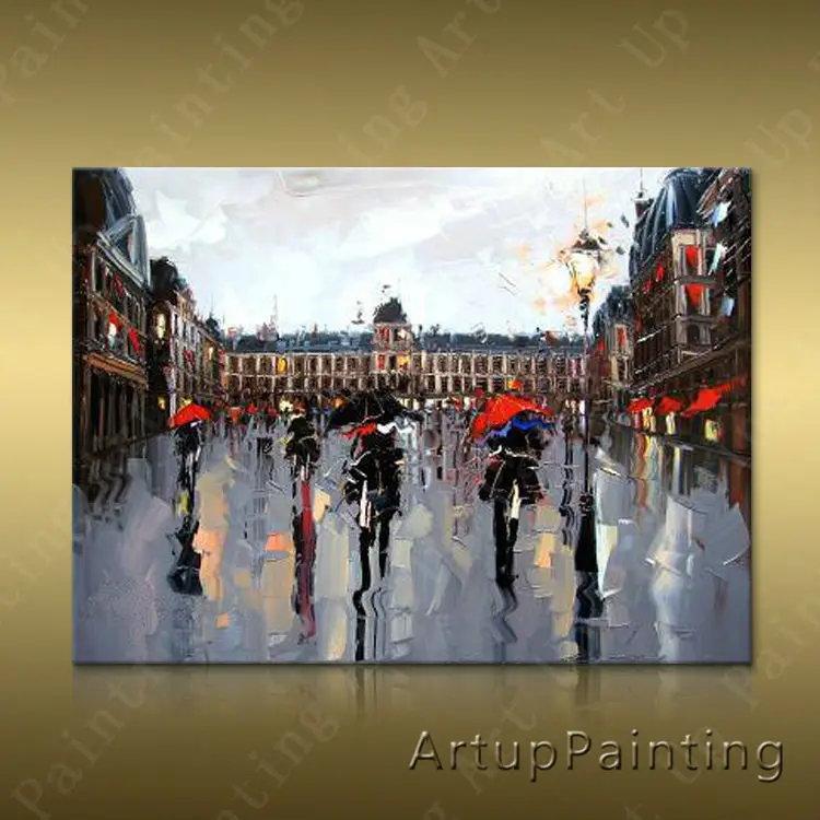 

Paris Street Art Painting Home Decor Home Decoration Oil painting Wall Pictures for living room Home Decor paint Wall art paint3