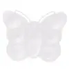 Художественная живопись лоток художника масляная акварель пластик 7 отверстий палитры в форме бабочки - Цвет: White