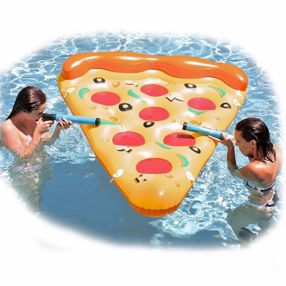Swimming Pool Float Inflatable Pizza Giant Summer Water Toys Pool Inflatable Toys Outdoor Fun Toy Beach Resting Lounger Air (7)
