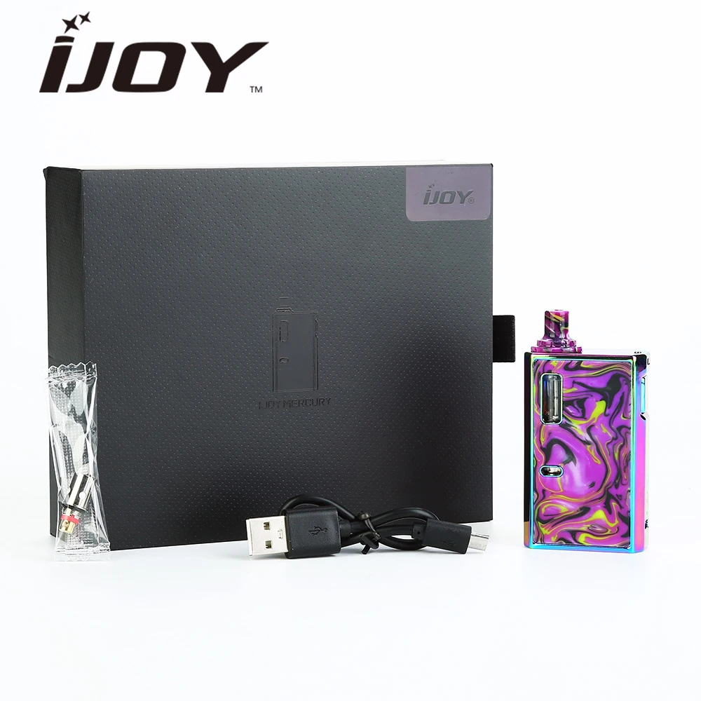 Оригинальный комплект IJOY MERCURY 1100 мАч аккумулятор и 2 мл бак с ртутной катушкой mech