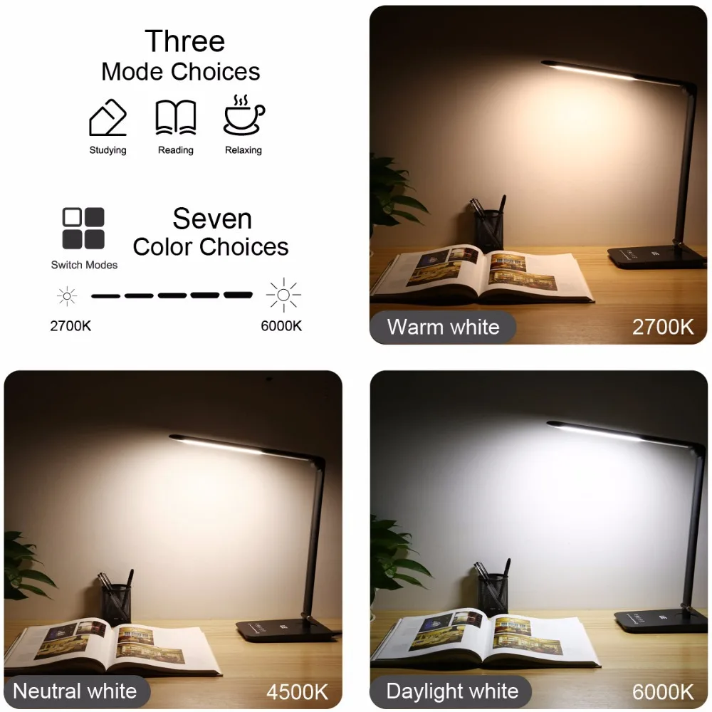 Le 8w dimmable 2024 led desk lamp