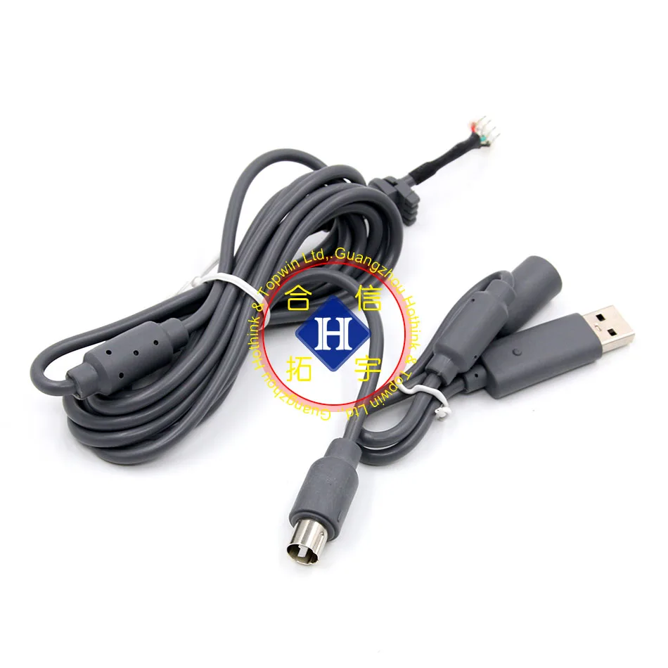 HOTHINK черный/серый 1,8 м USB игровой кабель для xbox 360/xbox 360 тонкий проводной для ремонта регулятора часть - Цвет: Gray