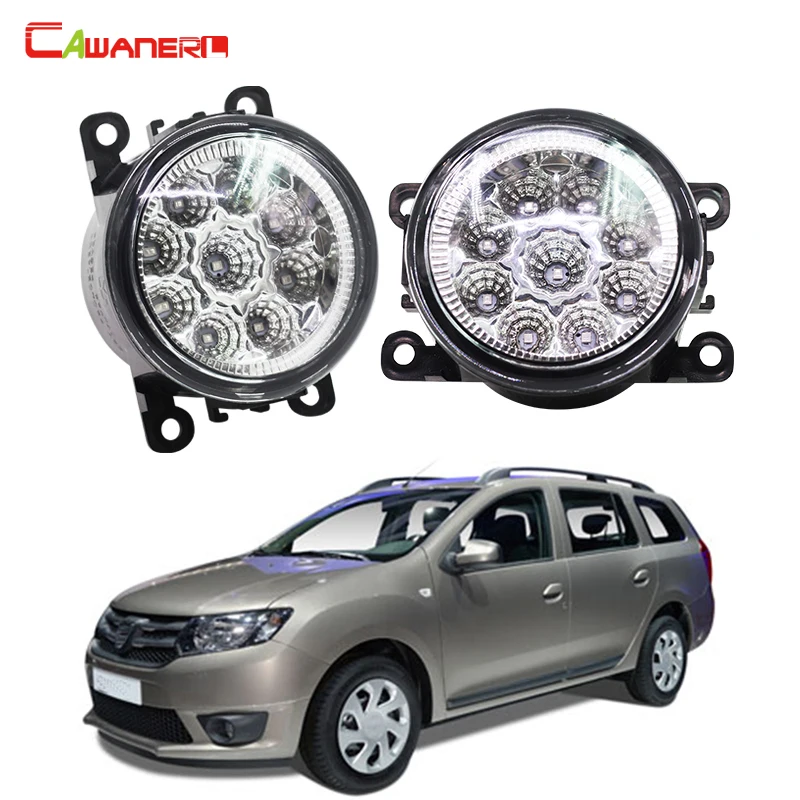 

Cawanerl Стайлинг авто светодиодный светильник противотуманной фары DRL Дневной светильник 12V белого и синего цвета оранжевый для Dacia Logan Estate MCV KS _ 2007 2008