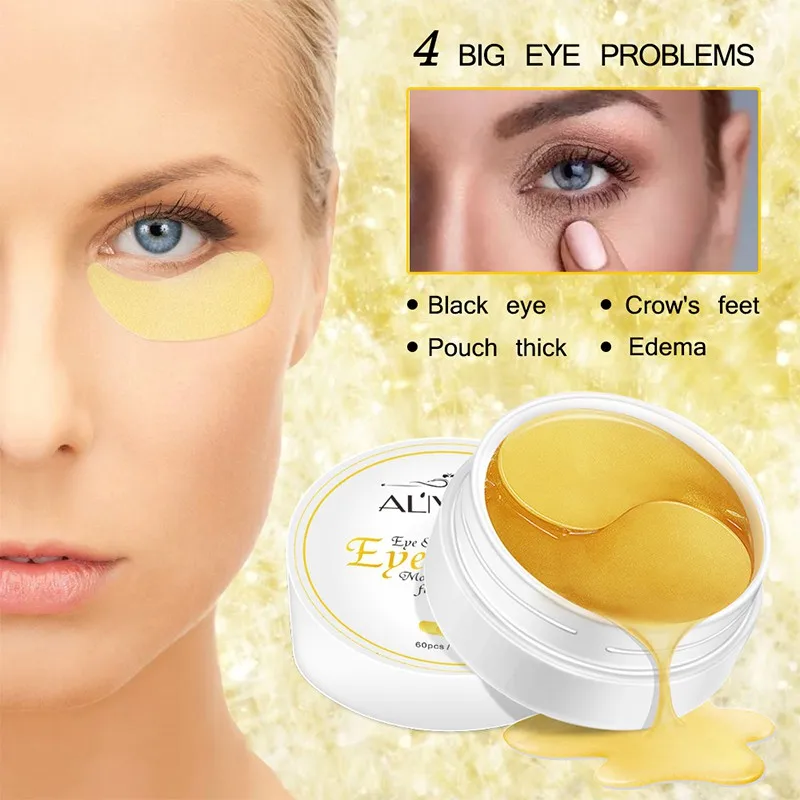 Patches For Eyes 60 Pcs Gold Eye Mask Reduce Dark Circles Eye Bags