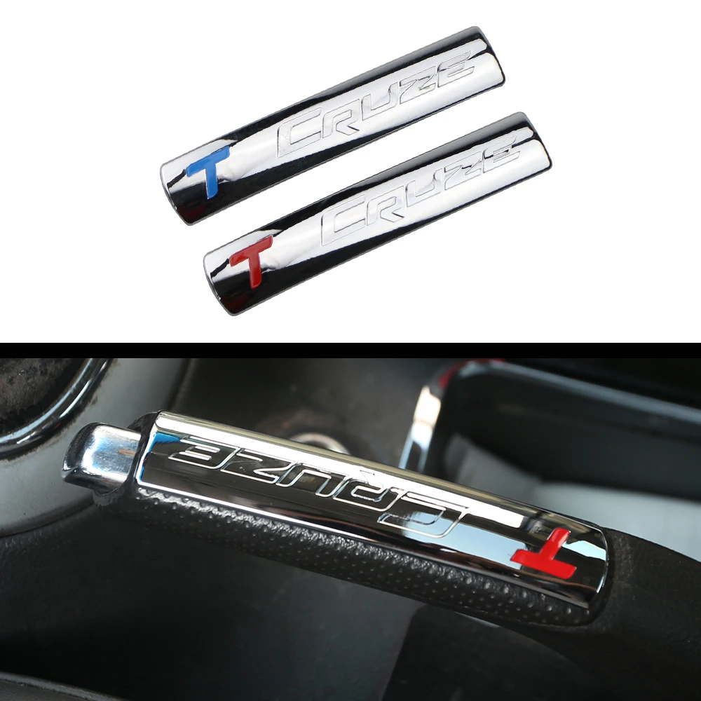 

Internal ABS Chrome Hand Brake Sequin Handbrake Sticker Case for Chevrolet Chevy Cruze Modified 2009-2016 Car Accessories