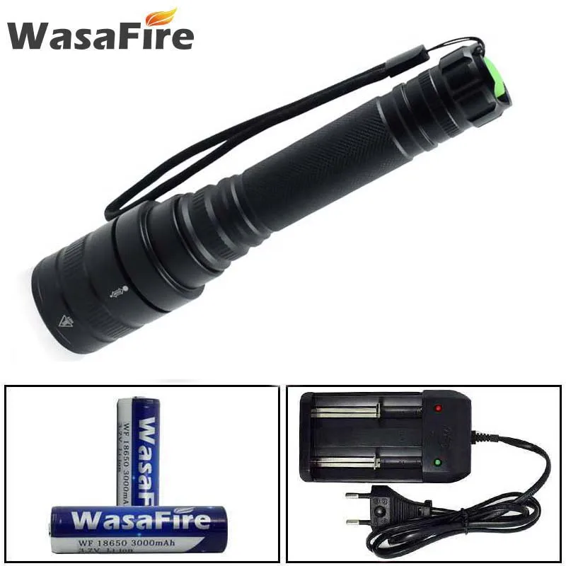 

3800 Lumen XHP50 LED Waterproof Flashlight 5 Modes Tactical Zoomable LED Torch With 18650 Battery + Charger For Camping Explore