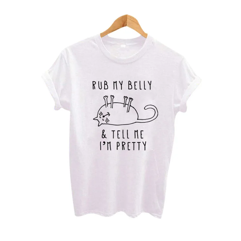 مضحك لطيف الهريرة القط تي شيرت فام عضو تي شيرت المتناثرة نعرفكم الجرافيك تيز المرأة عارضة قمم الأساسية الملابس مضحك لطيف الهريرة القط تي شيرت فام عضو تي شيرت المتناثرة نعرفكم الجرافيك تيز المرأة عارضة قمم الأساسية الملابس