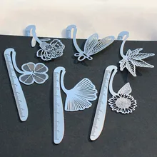 1 шт. креативные новые корейские Металлические Пустые изысканные закладки в форме линейки из нержавеющей стали 10 выбор